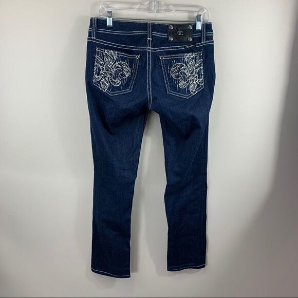 Miss Me easy skinny size 26 dark wash fleur de lis - Picture 12 of 12